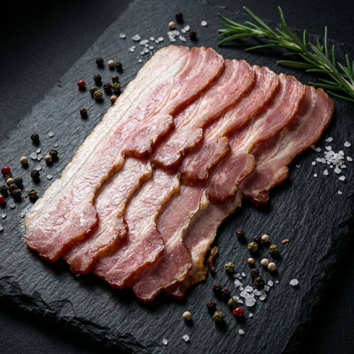 Bauch geräuchert, gekocht