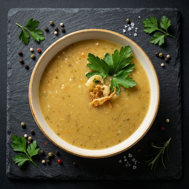 Kartoffelsuppe im Glas